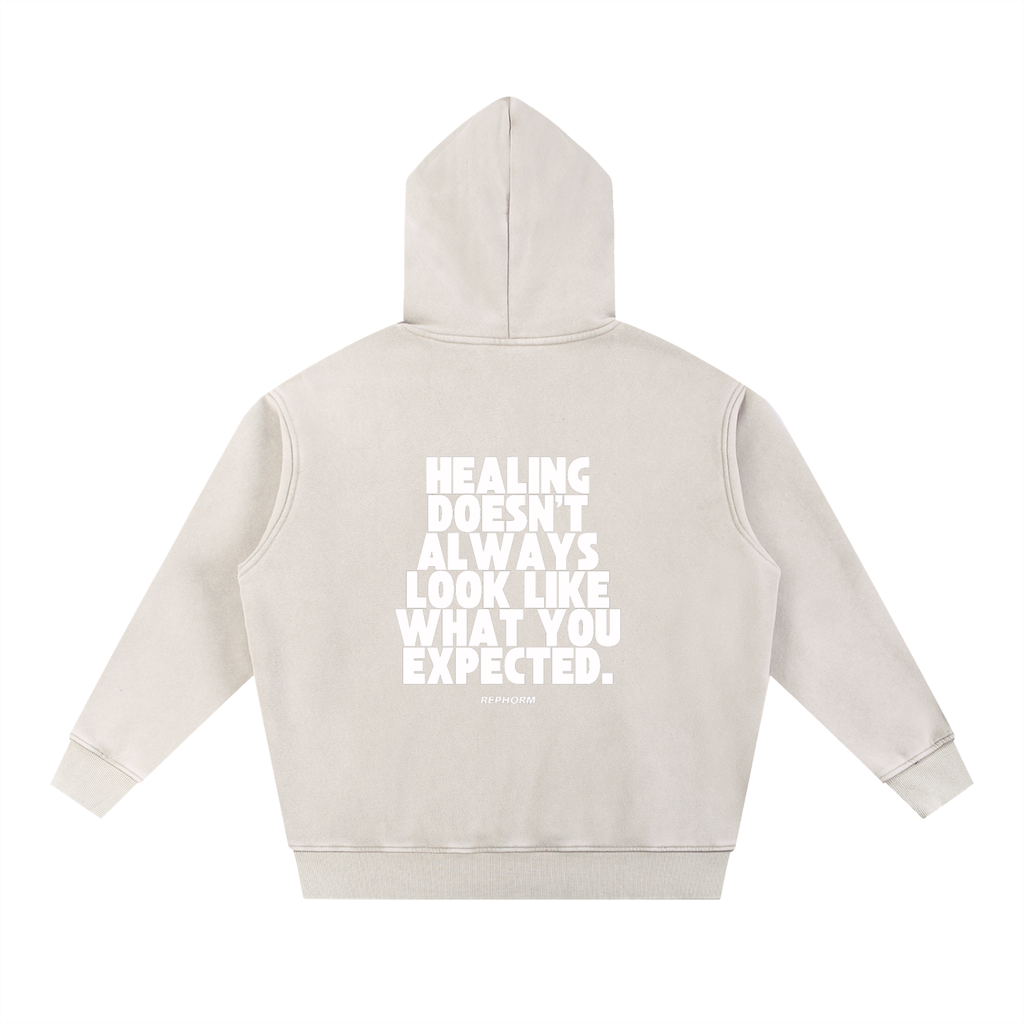 REPHORM Healing Snow Wash Fleece Oversize Hoodie