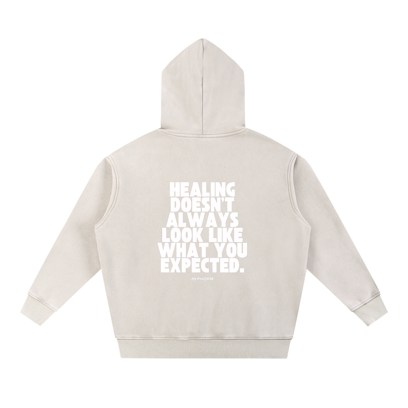 REPHORM Healing Snow Wash Fleece Oversize Hoodie