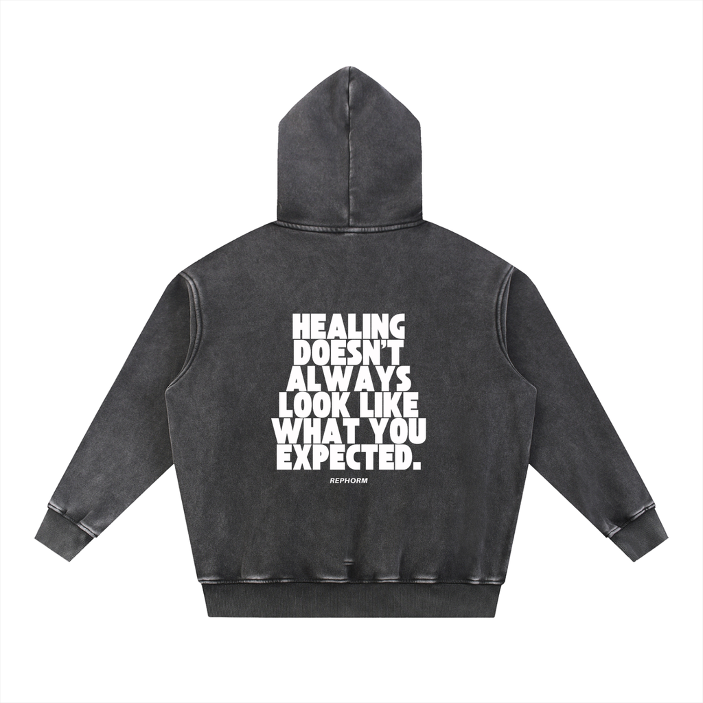 REPHORM Healing Snow Wash Fleece Oversize Hoodie