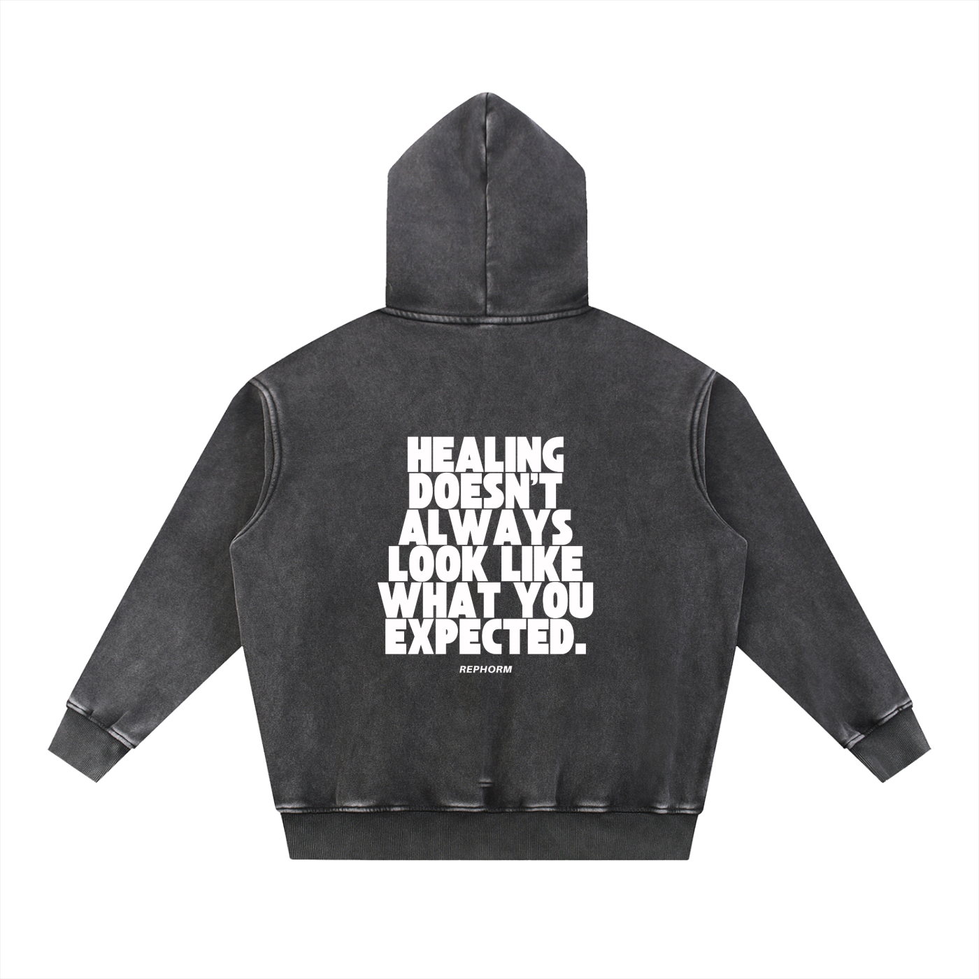 REPHORM Healing Snow Wash Fleece Oversize Hoodie