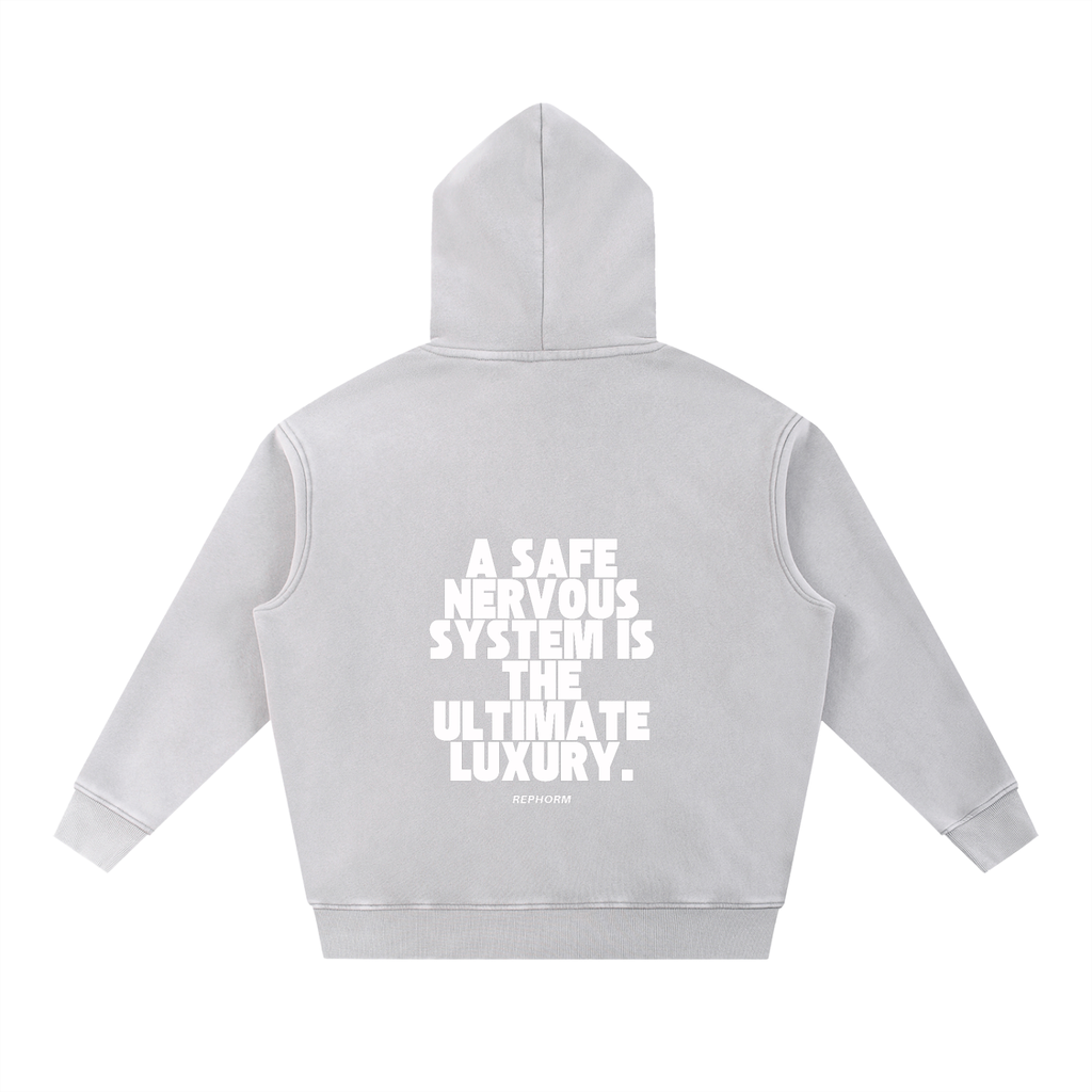 REPHORM Nervous System Snow Wash Fleece Oversize Hoodie