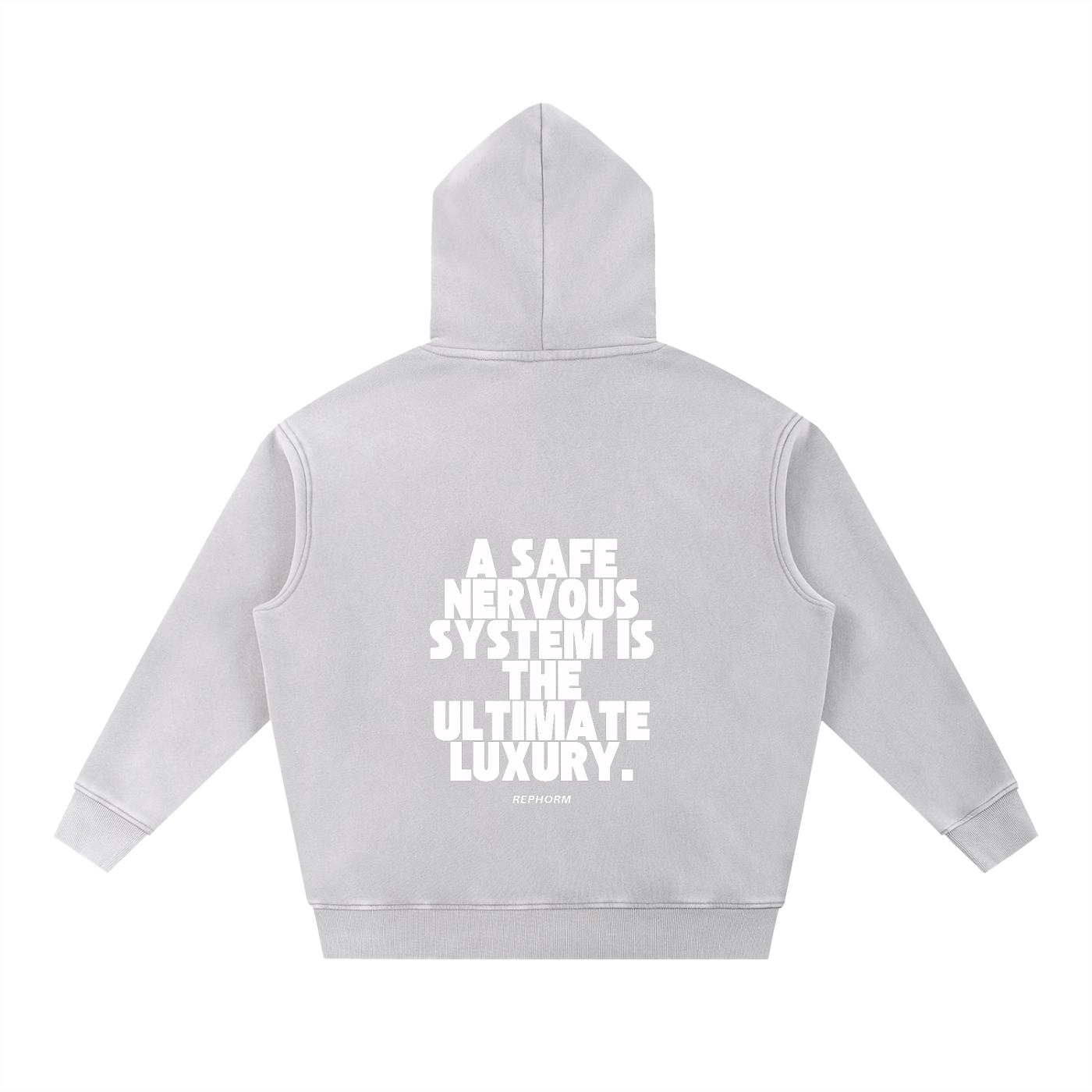 REPHORM Nervous System Snow Wash Fleece Oversize Hoodie