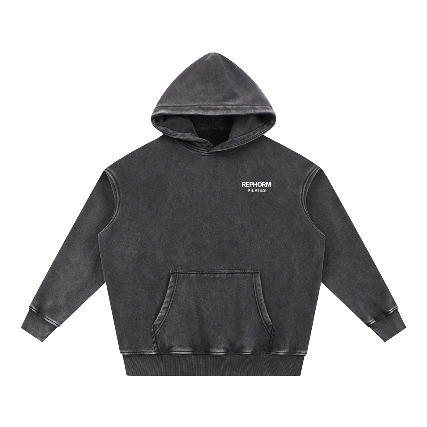 REPHORM Nervous System Snow Wash Fleece Oversize Hoodie